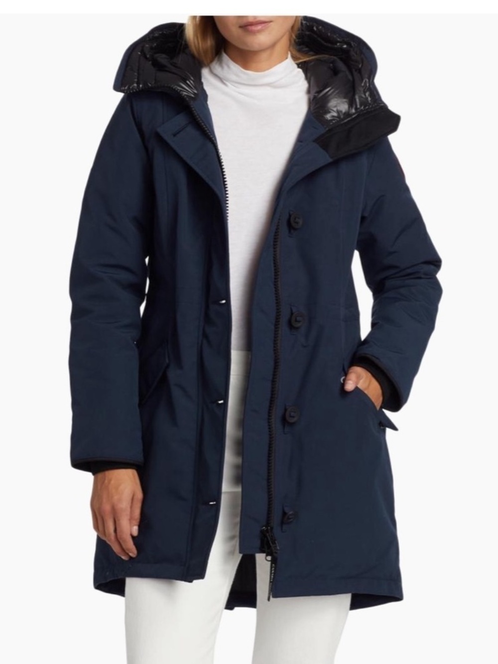 NWT New Canada Goose Rossclair Parka in Navy Blue Size Small - Picture 1 of 10